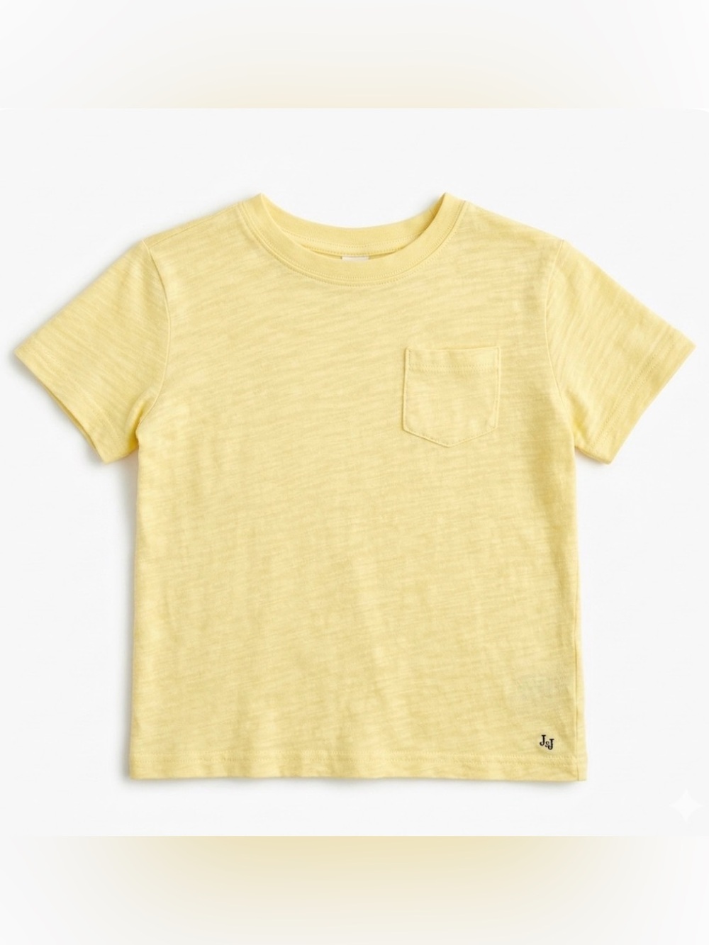 Janie and Jack | Yellow Pocket Slub T-shirt | 4T